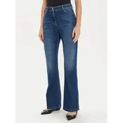 TWINSET Jeans hlače 242AT2273 Modra Flare Fit