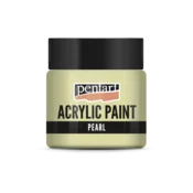 Akrilna barva biser 50 ml - Rumena