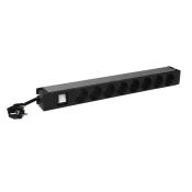 Legrand PDU 19 8 outlets German standard with luminous switch, 3m power supply cord with 16A
