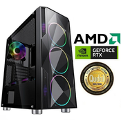 Računalo INSTAR Gamer Skytech, AMD Ryzen 5 5600X up to 4.6GHz, 16GB DDR4, 1TB NVMe SSD, NVIDIA GeForce RTX3050 8GB, No ODD, 5 god jamstvo 5600X-SKY-SSD1TB-3050
