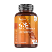 Veganska vitamina D3 + K2, 365 tablet