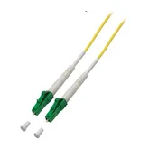 helos LWL Patchkabel LC-APC/LC-APC Simplex G652D, 9/125µm OS2 gelb 12,0m