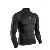 Muška kompresijska odjeca Compressport 3D Thermo 50g LS Tshirt - black