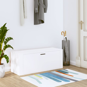 vidaXL Omarica za čevlje bela 100x35x38 cm inženirski les