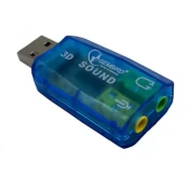 Gembird SC-USB-01 adapter za spremembo spola kabla 3,5 mm Zelena
