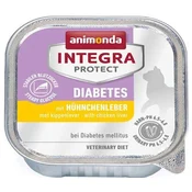 ANIMONDA Integra Protect Diabetes perutnina-jetra, mokra hrana za mačke, 100 g