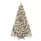 Northix Božicno drvce 225 cm sa snijegom i 450 LED svjetala