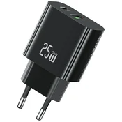 USAMS USAMS CC315 25W STENSKI POLNILEC ZA TELEFONE USB-C USB-A HITR