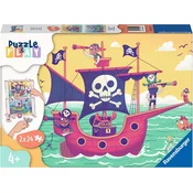 Ravensburger Puzzle&Play: Zemlja na obzorju 2x24 kosov