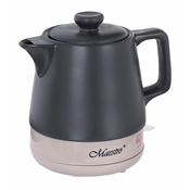 MAESTRO Električni kotliček MAESTRO MR-071, 1 l, brezžičen, 1000 W, črna keramika, zaščita pred pregrevanjem, 360° zasnova