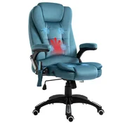 Vinsetto Vinsetto masažni stol žamet (100% poliester), pena 67Š x 74G x 107 116V cm Moder, (5000242971)