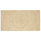 Vidaxl Preproge za površine Bela 80 x 150 cm Juta
