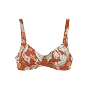 SUNSEEKER Bikini zgornji del zelena/oranžna/bela