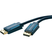 clicktronic DisplayPort priključni kabel clicktronic [1x DisplayPort vtič  1x DisplayPort vtič] 10 m moder 1920 x 1080 pixel