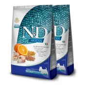 Farmina N&D dog OCEAN Adult Mini Codfish & Orange 2 x 7 kg