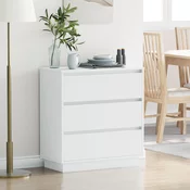 Nocni ormar Bijelo 71 x 34,5 x 75 cm Konstruirano drvo
