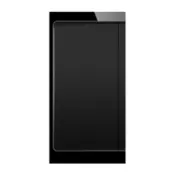 ELEKTRO SMART DESIGN LINE mehanicki modul 1/2 za jednopolni prekidac, crni DL-86-1/21G1W-BK-plain