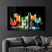Wallity Dekorativna slika na kaljenom staklu, 46x72cm, Šarena