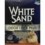 WHITE SAND Odor Lock Plus posip za macke 6l