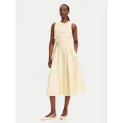 Elisabetta Franchi Cocktail obleka ABT5252E2 DC7 Rumena Regular Fit