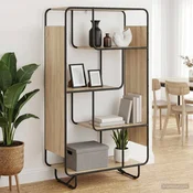 vidaXL Visoka komoda Sonoma hrast 80 x 37.5 x 144 cm Obdelan les