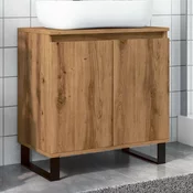Kupaonski ormaric Artisan hrast 58x33x60 cm konstruirano drvo