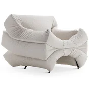 Casa Padrino Luxury Designer Armchair Cream/Black - Made in Italy