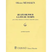 MESSIAEN:QUATUOR POUR LA FIN DU TEMPS SCORE AND PARTS