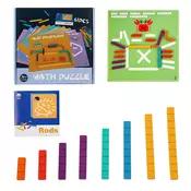 Računanje palica puzzle aritmetične izobraževalne lesene igrače