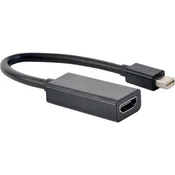 GEMBIRD Adapter 4K Mini DisplayPort to HDMI A-mDPM-HDMIF4K-01 crni