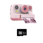 INF K12Pro Instant barvni fotoaparat s tiskalnikom Bluetooth Pink, (5000324313)