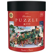 PUZZLE 250 KOM TUBA CHRISTMAS SANTA`S TRAIN INTERDRUK