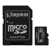 KINGSTON UHS-I MicroSDHC 32GB 80R class 10 SDCS/32GB + adapter