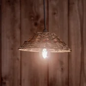 PR Home zunanja viseča svetilka Lisen, rjava, vtič, O 27 cm - Dnevna soba/jedilnica - rjava, črna - Plastika
