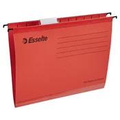 Vješalica za spise ESSELTE Classic A/4, kartonska, reciklirana, crvena, 25 kom/kutija 90316