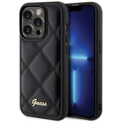 Guess GUHCP15XPSQSQSK iPhone 15 Pro Max 6.7 black hardcase Quilted Metal Logo (GUHCP15XPSQSQSK)