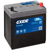 Exide akumulatorja lator Exide excell EB356. 35D+ 240A(EN) 187x127x220 ( EB356 brez roba - EB356A z robom ) 35Ah