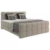 Premium Living Postelja Boxspring Brisbane, Bež, 140x220