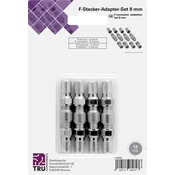 TRU COMPONENTS TRU COMPONENTS TC-6936324 set F- konektorja Priključki: F-vtič\, F-vtičnica\, F-vtičnica\, F-vtič Premer kabla: 7 mm 1 set, (20434795)