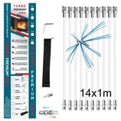 Rotacijska krtača za čiščenje dimnika TURBO Premium PRO - 14m
