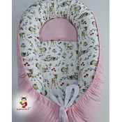 Bubamara037 Gnezdo za bebe Bambi, Roze-Belo