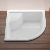 A214001020 Ravak Sabina 80 x 80 cm polkrožna tuš kad iz sanitarnega akrila