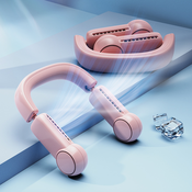 Generic Zložljiv USB ventilator z ovratnim trakom za polnjenje s 3 hitrostmi in kablom Type-C, prenosni ovratni ventilator brez rezil za na prostem, v pisarni,, (21125944)