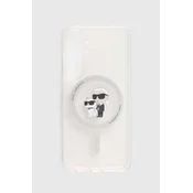 Originalen Ovitek Karl Lagerfeld za Samsung Galaxy S24 IML Karl&Choupette MagSafe - Prozorna