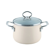 KOZICA RIESS 16 CM 2 L AVORIO VISOKA S STEKLENIM POKROVOM