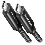 Axagon BUCM2-CM15AB 1,5 m USB-C kabel za prijenos podataka i punjenje, crni