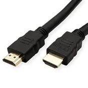 Roline VALUE Ultra HD 8K HDMI v2.1 kabel sa mrežom, M/M, crni, 0.5m