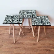Hanah Home Set klub stocica 3Shp137, 3 komada, Šarena