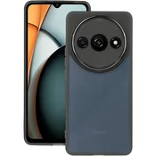 GS Silikonski ovitek za Xiaomi Redmi A3, z zaščito kamere, prozoren/črn