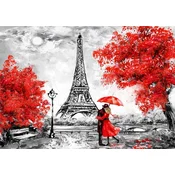 shumee Ob_L_82 - Diamantna slika 30x40 - Figure, Par v Parizu